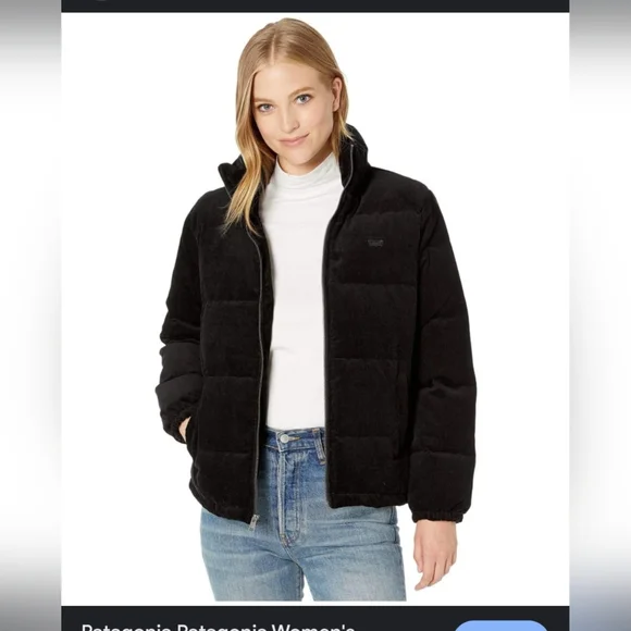Beautiful Levi's Black corduroy bubble puffer. NWT XL. In perfect condition - Picture 3 of 14